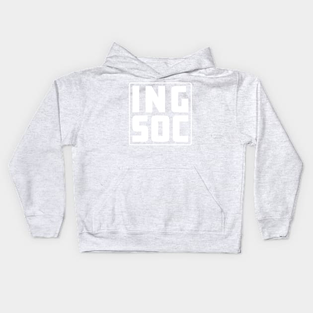 INGSOC (white) Kids Hoodie by Sean-Chinery